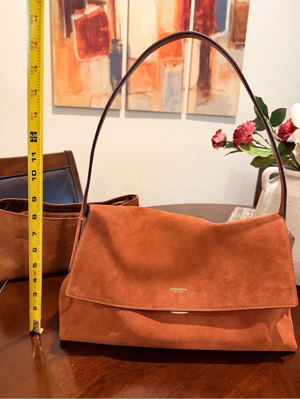 NWT Coach Suede Chelsea 36 in Clay plus bag insert - Picture 12 of 13